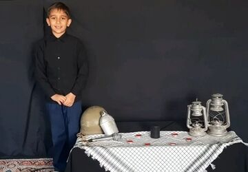 مراسم فاطمیه و یادبود شهید گمنام در اداره آموزش و پرورش ناحیه یک یزد