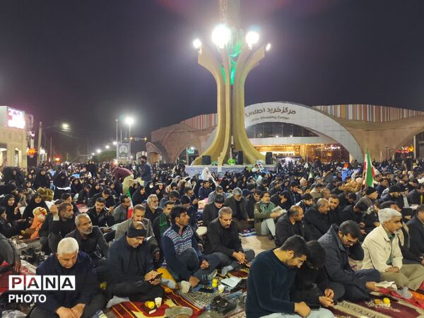 احیای شب بیست و یکم ماه مبارک رمضان در بم