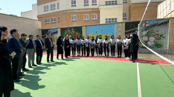 افتتاح زمین ورزشی تایل کورت در هنرستان عفت بجنورد