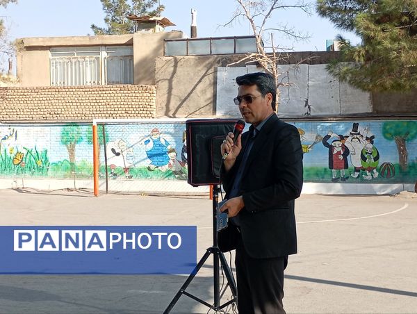 اقامه نماز باران در مدرسه فضیلت