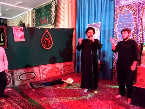 مراسم عزاداری شهادت امام محمد باقر(ع) در شهر جعفریه قم 
