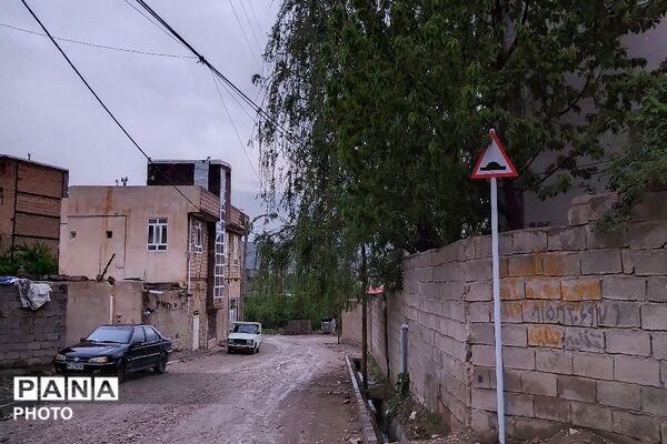 حال و هوای شهر بار بعد از بارش زیبای باران 