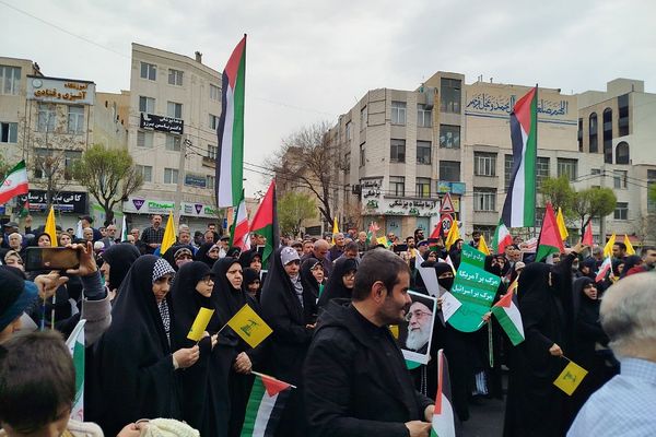 راهپیمایی روز قدس در ناحیه دو شهرری 