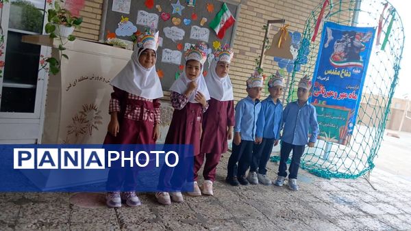 شکوفه‌ها در راه رویش؛ جشن ورود کلاس اولی‌ها در مدرسه شهید مطهری مارم فین