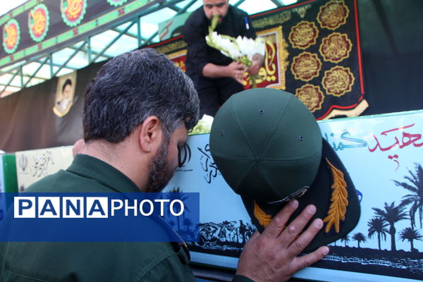 مراسم استقبال ار هفت شهید گمنام در یزد 