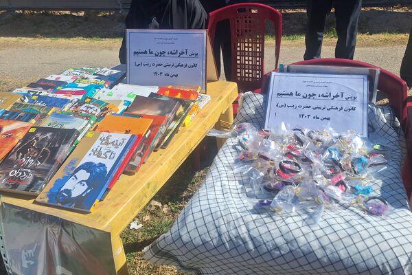 لذت نقاشی همگانی کنار دوستان در بوستان جنت شیراز 