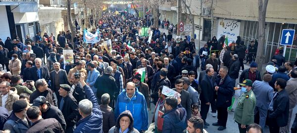 حضور حماسی مردم فلاورجان در راهپیمایی 22 بهمن