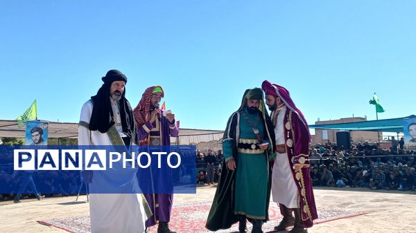 مراسم تعزیه‌خوانی شهادت امام رضا(ع) شهرستان میان جلگه نیشابور 