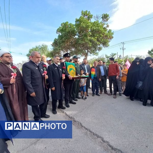 استقبال از خادمان حرم مطهر امام رضا (ع) در شهرستان فاروج 