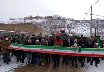 راهپیمایی باشکوه یوم الله ۲۲بهمن در شهر بار 