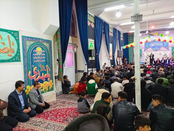 جشن ولادت حضرت مهدی (عج) در روستای فدافن