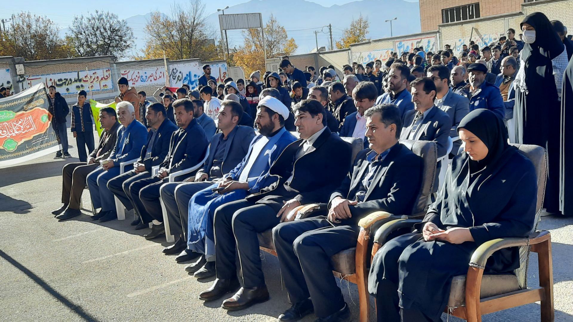 آیین استقبال از شهید گمنام در ناغان 