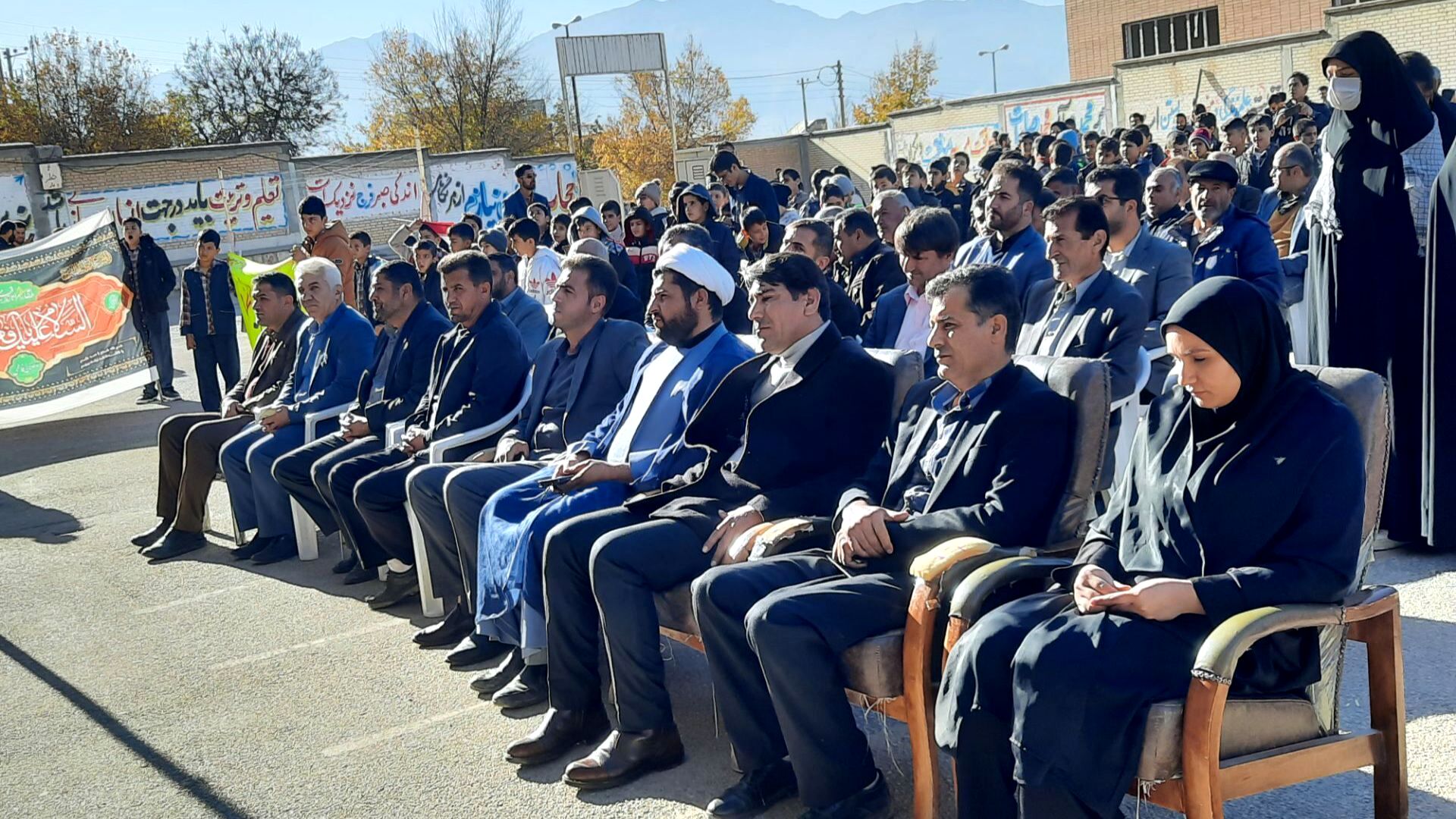 آیین استقبال از شهید گمنام در ناغان 