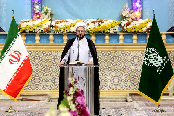 آیین خطبه خوانی خادمان حرم حضرت معصومه(س) به مناسبت روز قم