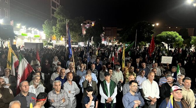 طنین وحدت و همدلی در راهپیمایی و تجمع مردمی در ساوجبلاغ 
