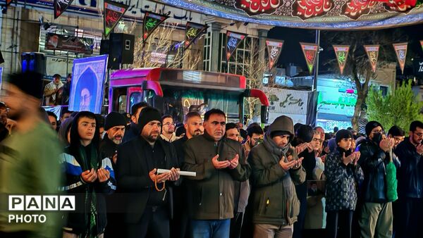 اجتماع بزرگ مردم شهرستان نیشابور و تشییع شهید جنگرمضان