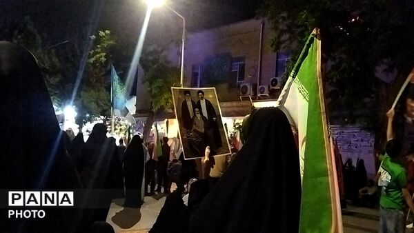  باز هم قراره شبانه مردم در حسینیه امام خامنه‌ای نیشابور