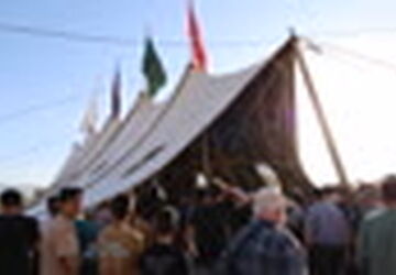 خیمه های عزاداری میراث به جامانده از کهن 