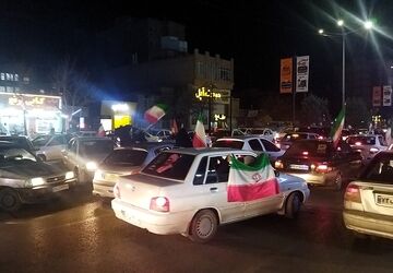رژه خودرویی مردم نیشابور