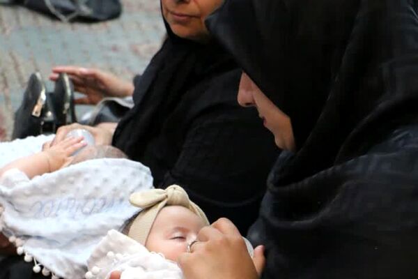 مراسم شیرخوارگان حسینی در منطقه پردیس 