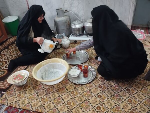 مراسم پرفیض دعای ندبه در امامزاده روستای مهدی آباد خلیل آباد