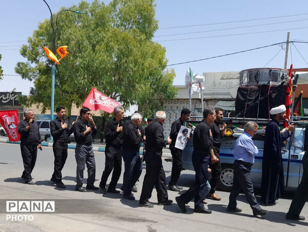 میدان جمهوری اسلامی شهرستان خاتم در سوگ امام حسن عسکری (ع)