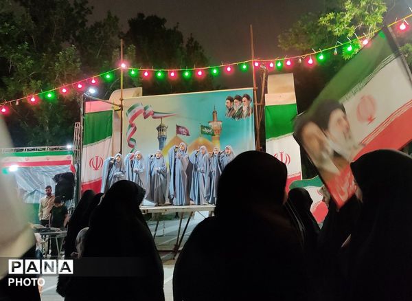 حماسه اقتدار تجمعات درمیدان هشتم شهریور مشهد از قاب پانا 