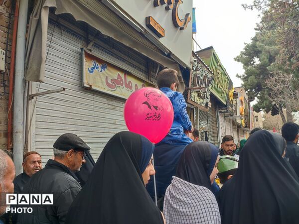 قاب پانا میزبان راهپیمایی روز قدس در شهرستان نیشابور 