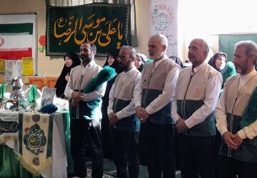 دبیرستان مهرآفرین میزبان خادمان حرم مطهر رضوی 