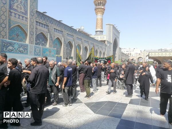 حرم مطهر رضوی در سوگ امام رئوف