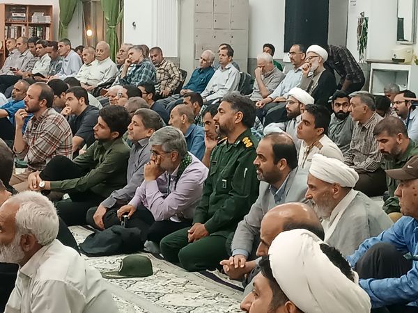 مراسم نخستین سالگرد شهادت شهدای خدمت در مسجد الهادی نیشابور 