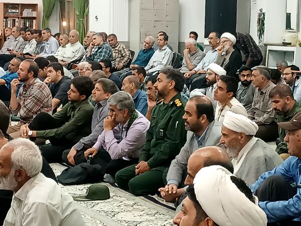 مراسم نخستین سالگرد شهادت شهدای خدمت در مسجد الهادی نیشابور 
