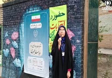حماسه حضور پرشور مردم بهاباد در پای صندوق‌های رای