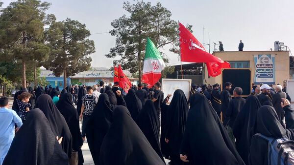 خاکسپاری شهید «اسماعیل شاکری» در مسجد جمکران