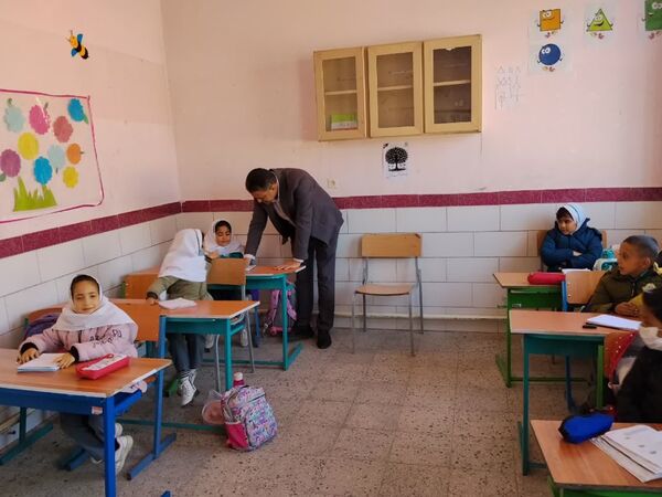 بازدید معاون آموزشی اداره آموزش و پرورش شهرستان خاتم از مدارس روستای خوانسار 