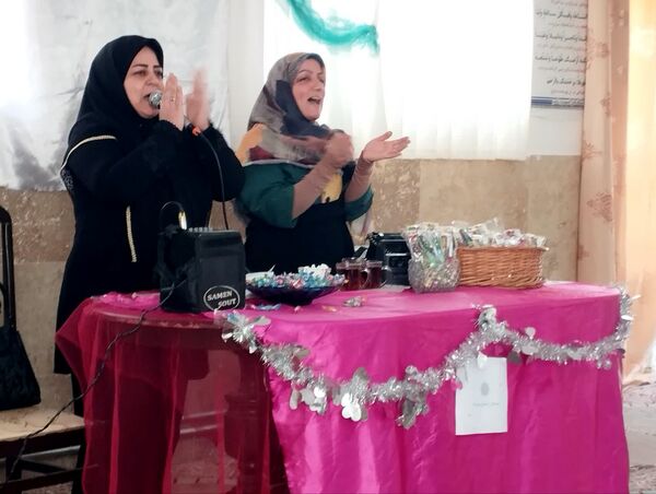 جشن مولودی خوانی ولادت آقا صاحب الزمان‌ عج درمدرسه‌تکتم‌خلیل آباد