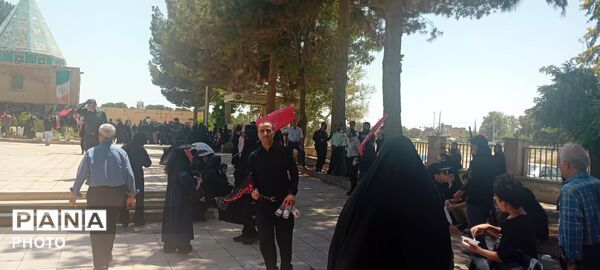 پیاده‌روی جاماندگان اربعین در شهرک ینگی امام ساوجبلاغ
