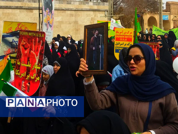 راهپیمایی پرشور ۲۲ بهمن ماه خرم‌بید