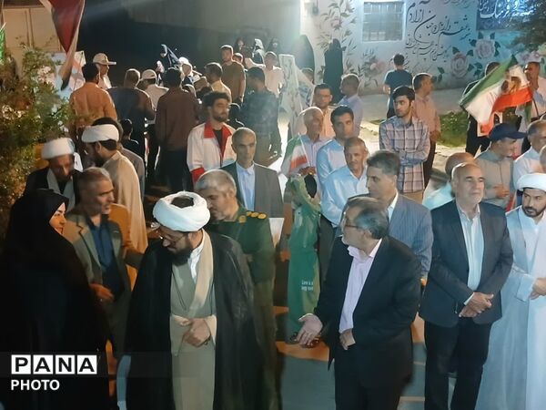 قرار شبانه  مردم شهرستان مه ولات همزمان با عید سعید غدیر و رحلت امام خمینی (ره)