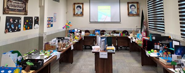 نمایشگاه دست‌سازه در دبیرستان ذبیح الله هوشیار