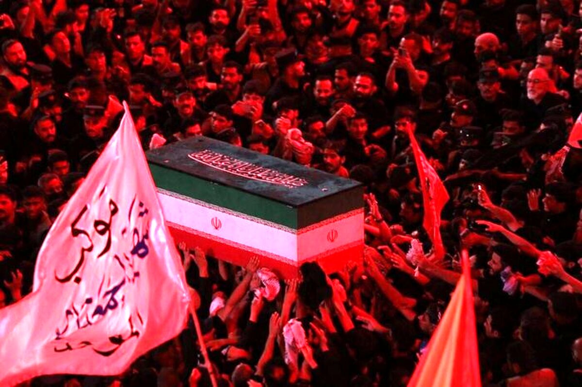 پایان مراسم تشییع پیکر مطهر رهبر شهید در کربلای معلی