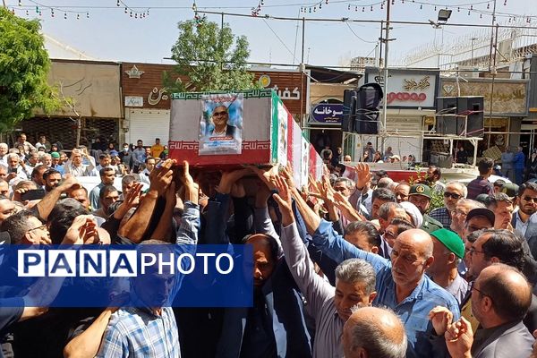 تشییع و وداع با پیکر مطهر زوج شهید سبزواری