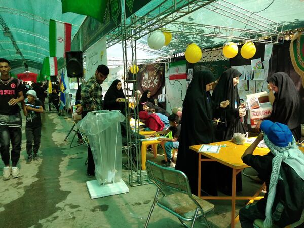 برپایی موکب شهدای شاهنامه و شهرداری منطقه ۱۲ و پذیرایی از زائران امام رضا (ع) در مشهد 