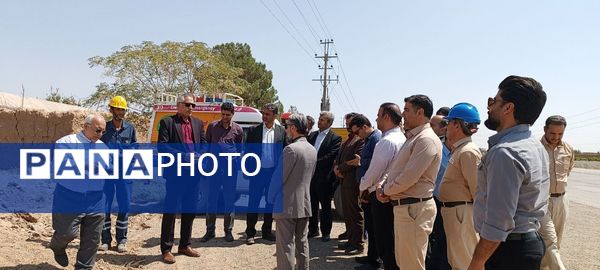 آیین افتتاحیه و کلنگ‌زنی پروژه‌های عمرانی در شهرستان خلیل آباد