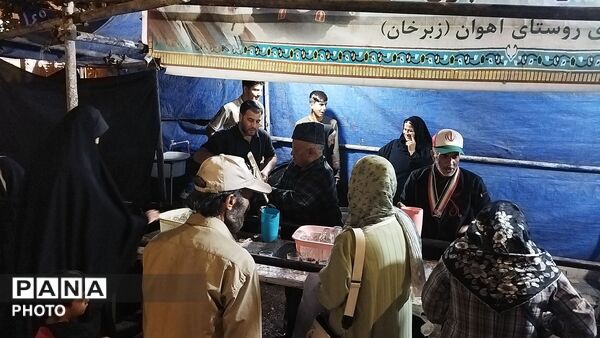 موکب شهدای روستای آهوان در صد و بیست و دومین شب