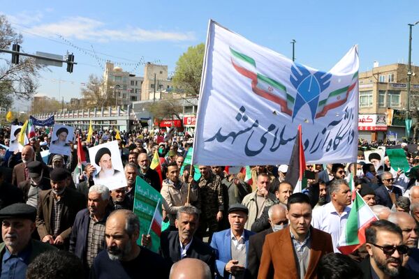 خروش دانشجویی و فریاد آزادی قدس در خیابان‌های غیرت مشهد