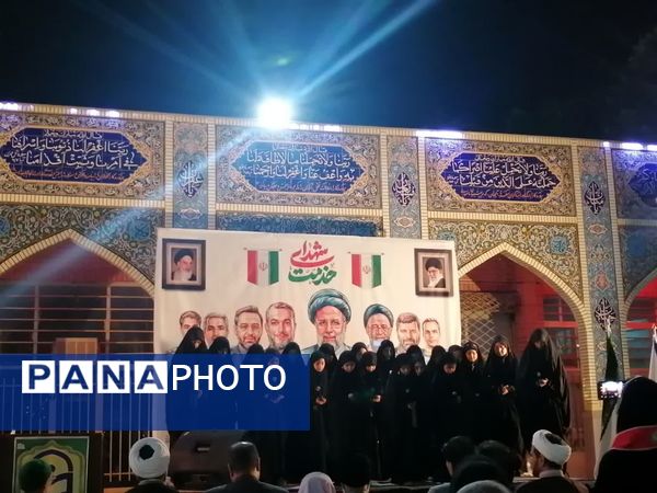 مراسم نخستین سالگرد شهدای خدمت در گلزار شهدای گمنام نیشابور 