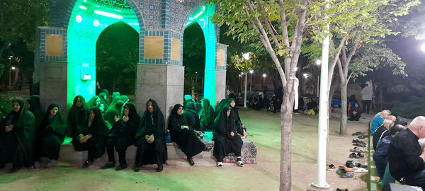 مراسم دعا و نیایش در جوار مزار شهید گمنام بوستان امام حسن مجتبی(ع) قم