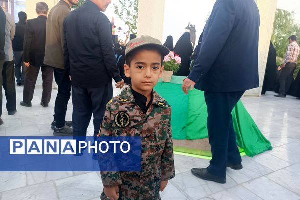 افتتاحیه یادمان شهدای گمنام بوستان ارغوان در نیشابور 