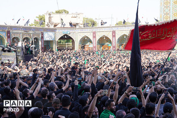 جلوه‌های ویژه از عزاداری هیات چهل اختران قم در روز عاشورا